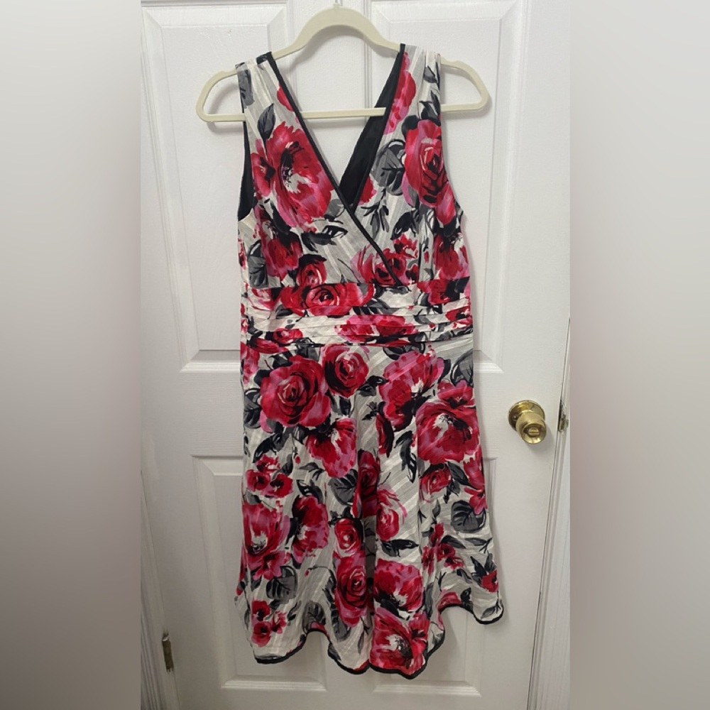 Fashion Bug Pink Black Flower Sundress